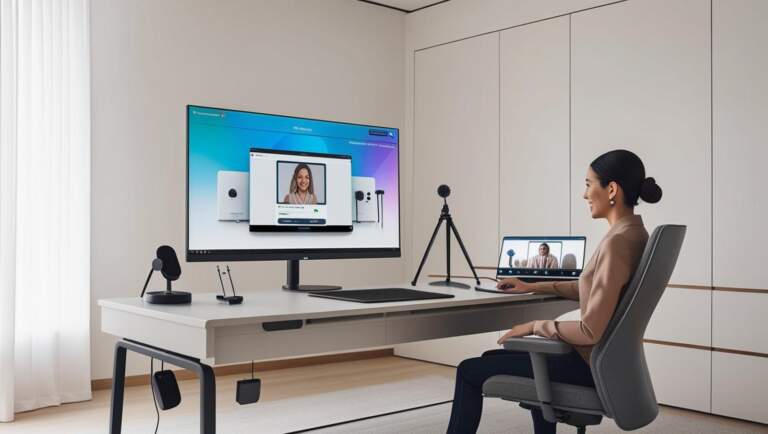 Sistema de Conferência em Vídeo: Montar uma Sala de Reuniões Profissional em Casa