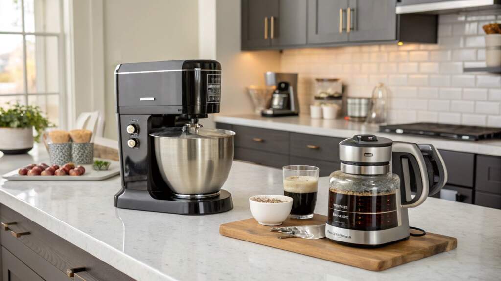 Batedeira e cafeteira para lista de casamento