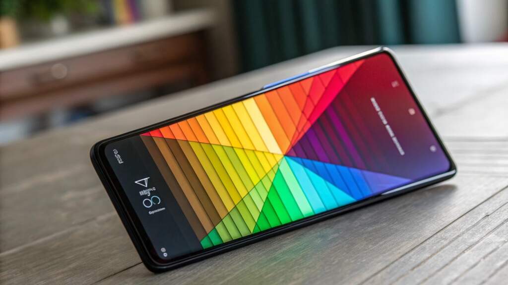 Celular com tela amoled